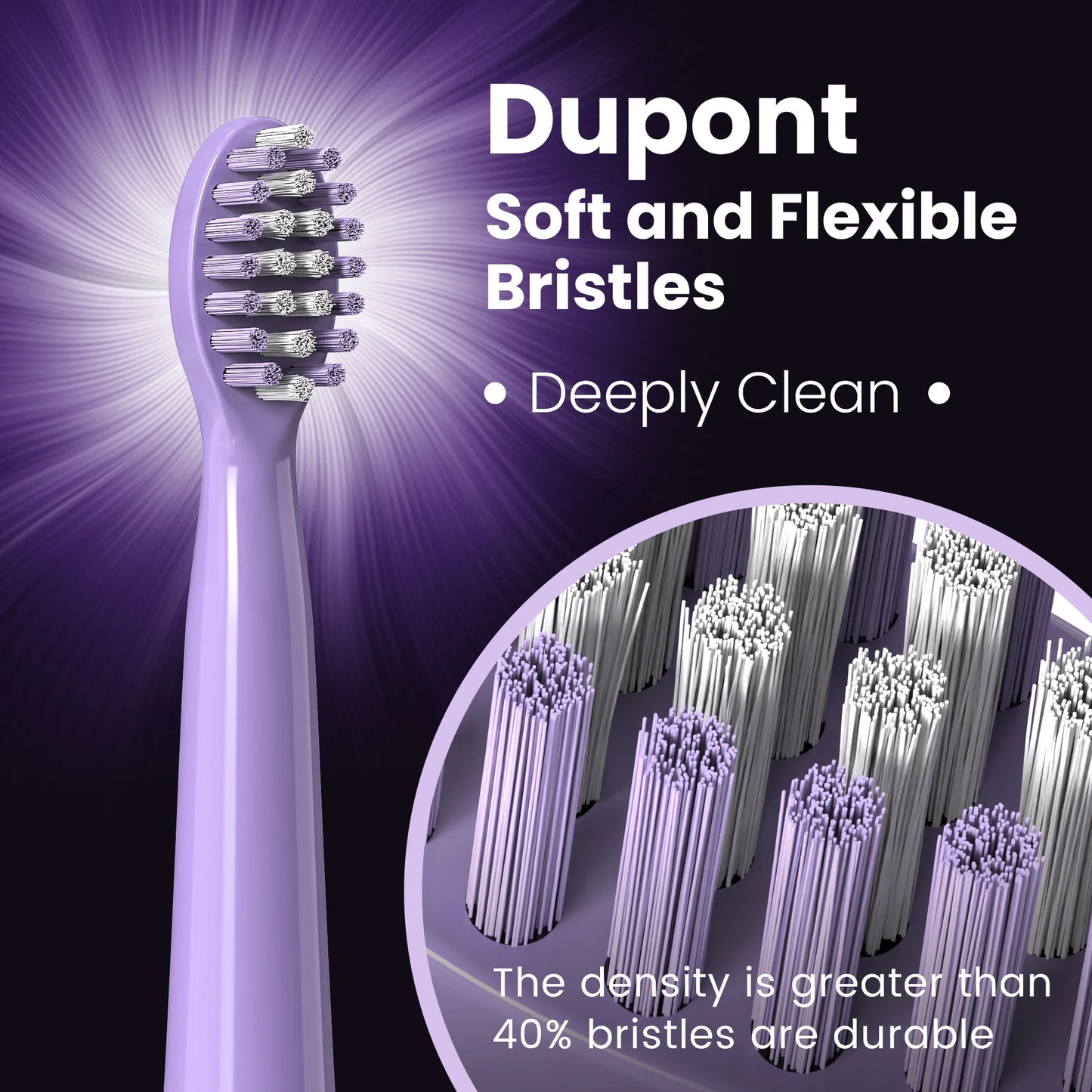 SEJOY Sonic Electric Toothbrush – Smart Rechargeable Toothbrush with 3 Modes, IPX7 Waterproof, for Deep Oral Cleaning