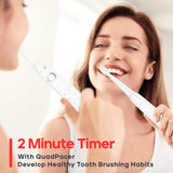 Seago Sonic Electric Toothbrush – USB Rechargeable Ultrasonic Tooth Brush with 10 Replacement Heads