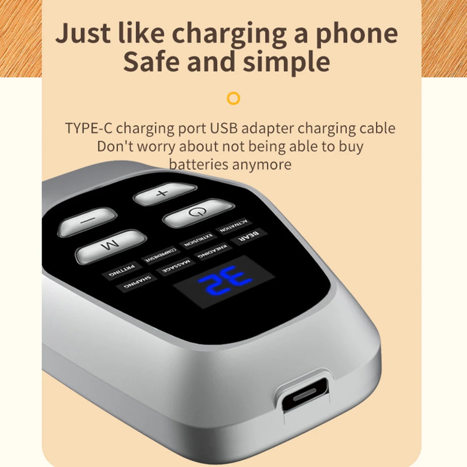 Foot Massage Pad Improve Blood Circulation Calf Edema Muscle Relaxation Relieve Fatigue Slim Legs Rechargeable Foot Massager Mat