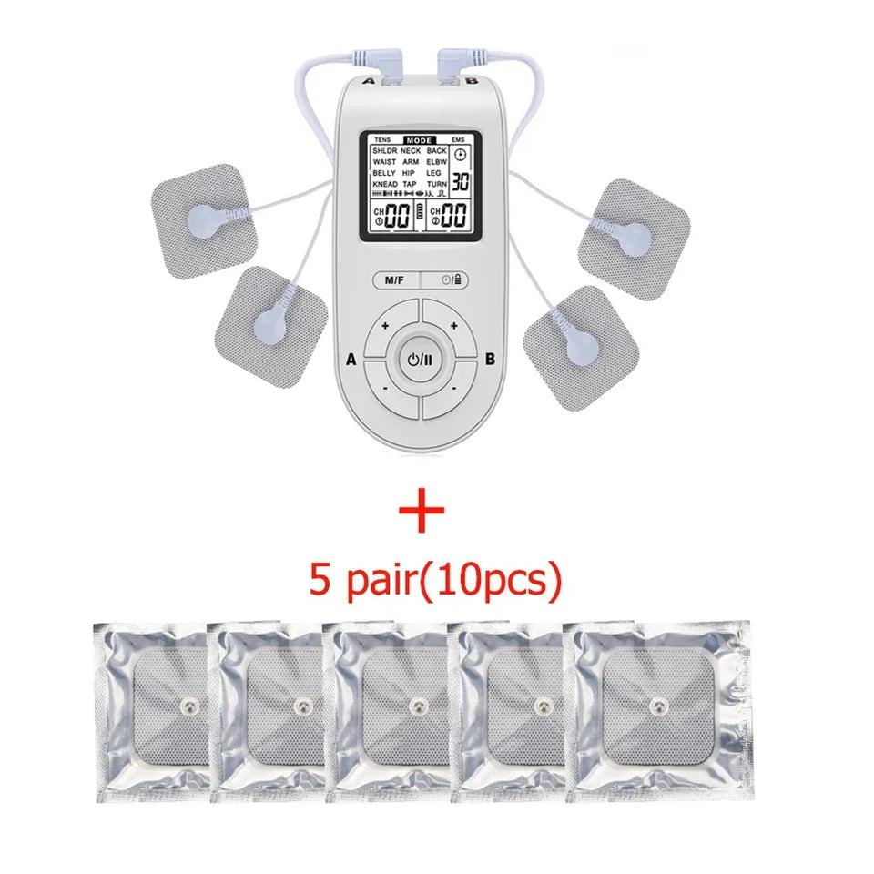 25-Mode TENS Pulse Low Frequency Physiotherapy Machine EMS Body Acupuncture Massager 40-Level Nerve Muscle Electrostimulator
