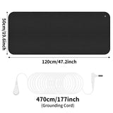 Grounding Mat for Sleep Energy Pain Relief Inflammation Balance Wellness Earth Connected Therapy for Grounding Conductive Rug