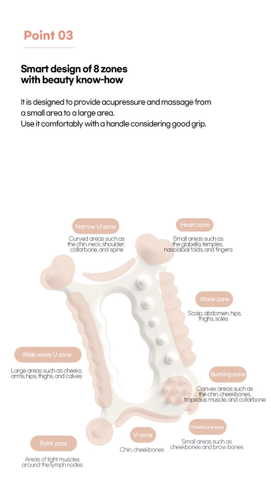 D-tok Skin scraping Gua sha ceramic Korea Gouache scraper tools face massager Face Factory head massager