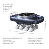 12-Head Fascia Massage Gun – High-Frequency Deep Tissue Muscle Massager