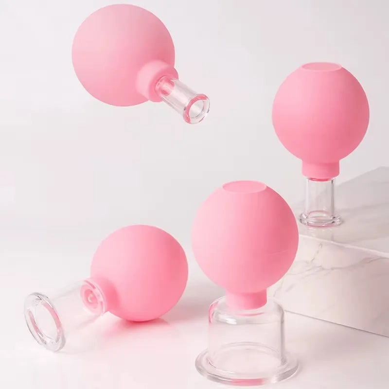 Tuhopeta Vacuum Cupping Glass Jar Cellulite Massager Acupuncture Suction Cup Slimming FatBurning Health Care Chinese MedicalTool