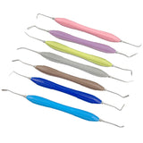 lDental Double-Ended Resin Filler Spatula Set – Stainless Steel Composite Filling Tool with Silicone Handle