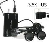 Dental Surgical Loupes 2.5X/3.5X with LED Light – Medical Magnifying Glasses for Dentistry & Surgery