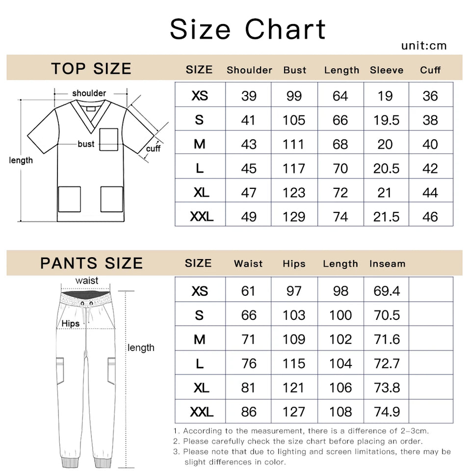 Unisex Medical Scrub Set with Pockets – Jogger-Style Nurse & Doctor Uniform for Clinical, Surgical & Veterinary Work