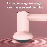 Wireless Charging Massage Gun – Handheld Fat Burning & Muscle Kneading Stick (Pink/White)