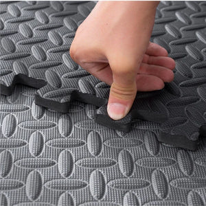 12PCS EVA Foam Gym Floor Mats – Non-Slip, Shock-Absorbing Interlocking Tiles for Fitness & Yoga (30×30cm)