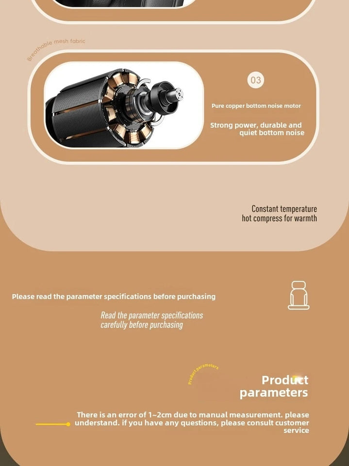 Upgrade Electric Full Body Massage Chair Neck Back Waist Leg Vibration Kneading Shiatsu Cushion Seat Relaxation Trapezius Massag