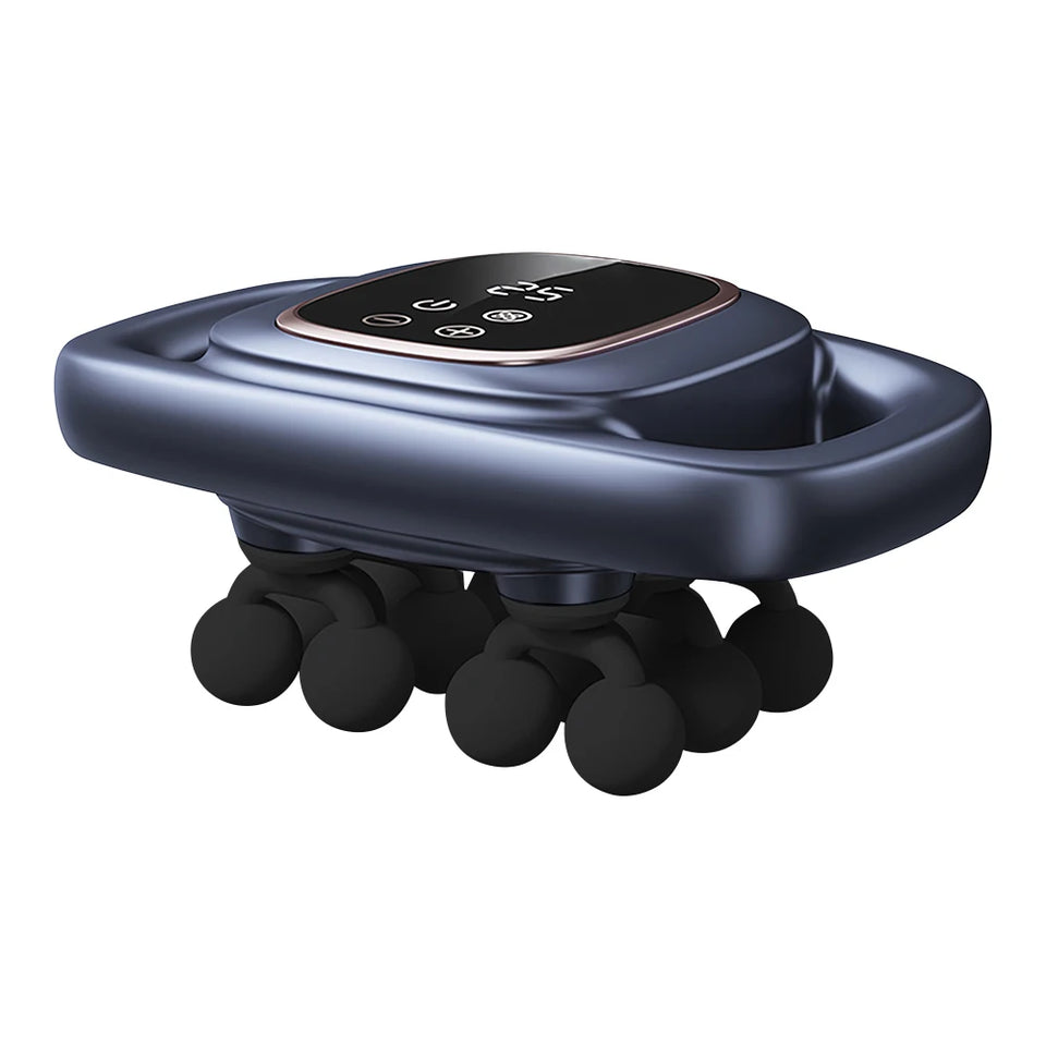 12-Head Fascia Massage Gun – High-Frequency Deep Tissue Muscle Massager