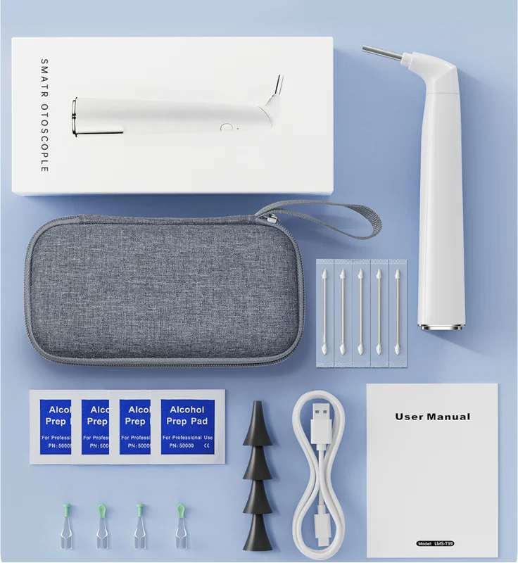 WiFi Digital Otoscope 3.9mm Ear Camera for iPhone & Android – Ear Wax Removal & Inspection Tool