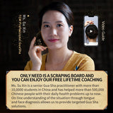 Meridian Therapy Treatment Tools 19-Teeth Scalp Massager Comb  for Skin Scraping and Head Relaxation