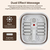 Portable Thermostatic Foot Massage Tub Foldable Plus Tropical Automatic Foot Bath Tub For Home To Promote Blood Circulatio