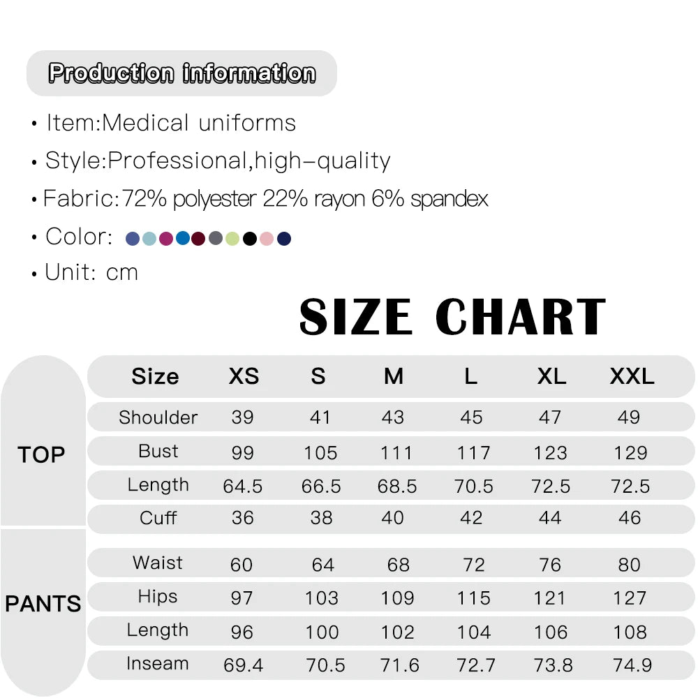 High-Quality V-Neck Medical Scrub Set with Pockets for Men & Women