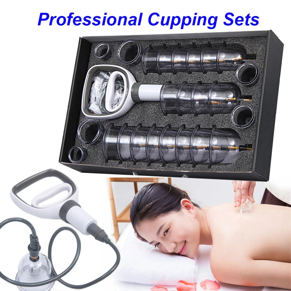 12/20/24 Cans Vacuum Acupuncture Cupping Anti-cellulite Physiotherapy Traditional Chinese Medicine Suction Cup Massage Therapy