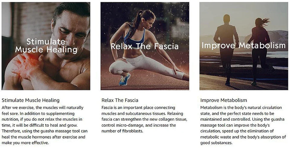 Professional GuaSha Massage Tools Stainless Steel Gua Sha Scraping Massage Tool IASTM Tools Great Soft Tissue Mobilization Tool