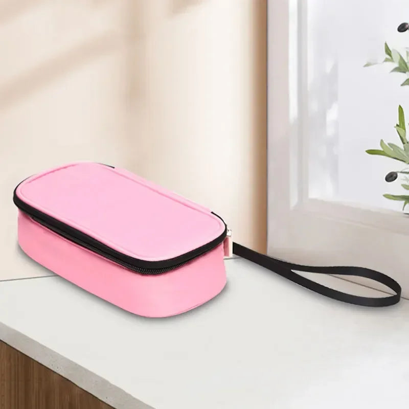 Portable Insulin Cooling Bag – Waterproof Thermal Diabetic Pill Organizer (5 Colors, No Gel)