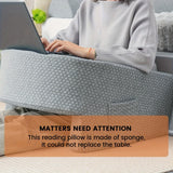 Extra Large Memory Foam Reading Pillow – Bed Rest Back & Arm Support Cushion for Gaming, Working & Relaxation (Removable Cover)