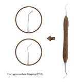 lDental Double-Ended Resin Filler Spatula Set – Stainless Steel Composite Filling Tool with Silicone Handle