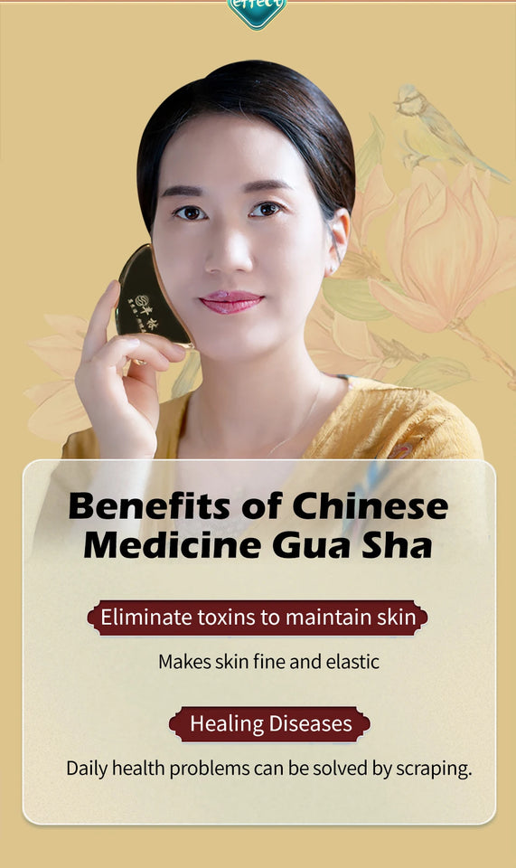 Meridian Therapy Treatment Tools 19-Teeth Scalp Massager Comb  for Skin Scraping and Head Relaxation