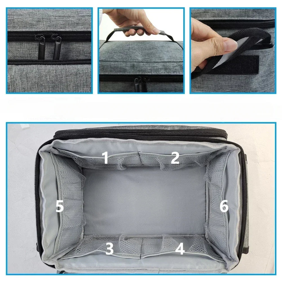 Portable Travel First Aid Kit & Medicine Storage Organizer Bag