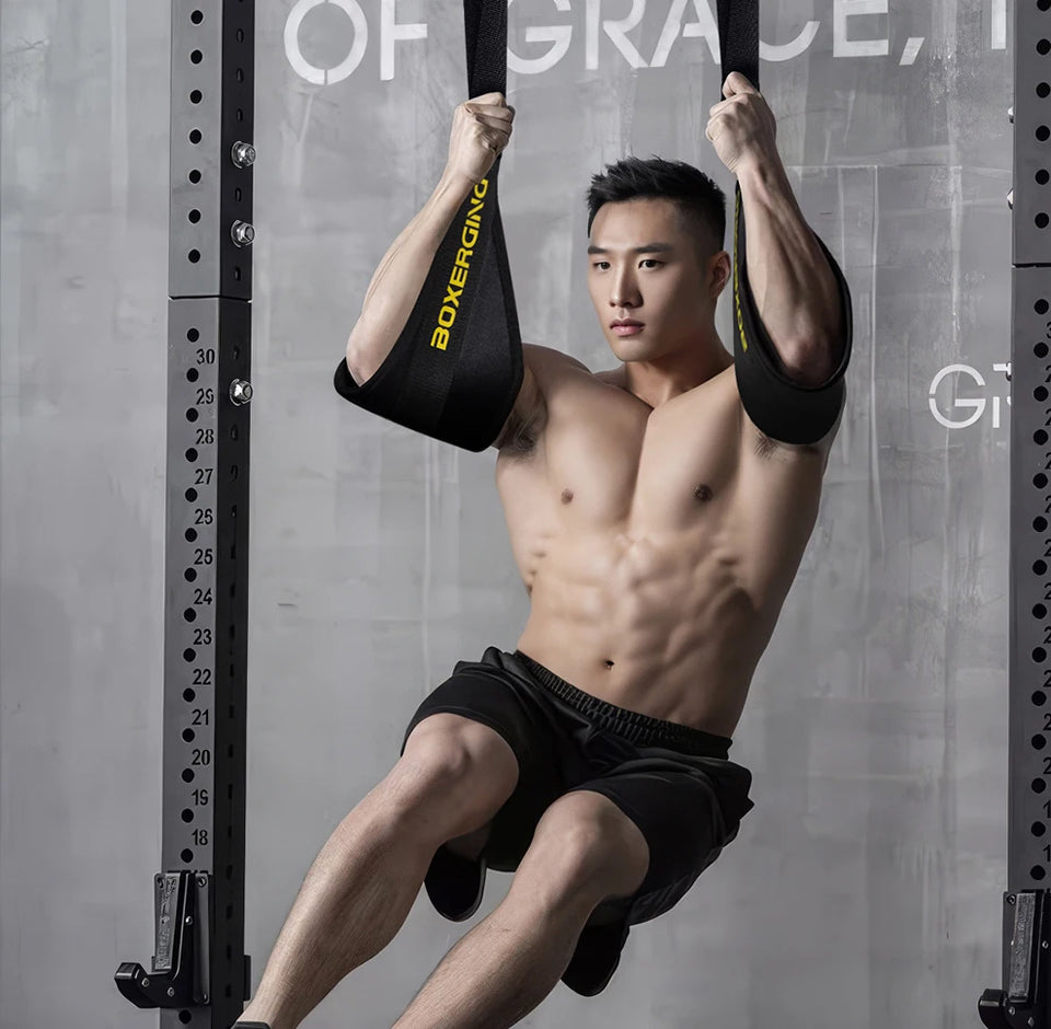 1 Pair Abdominal & Leg Muscle Hanging Sling Straps – Pull-Up Training for Horizontal Bars