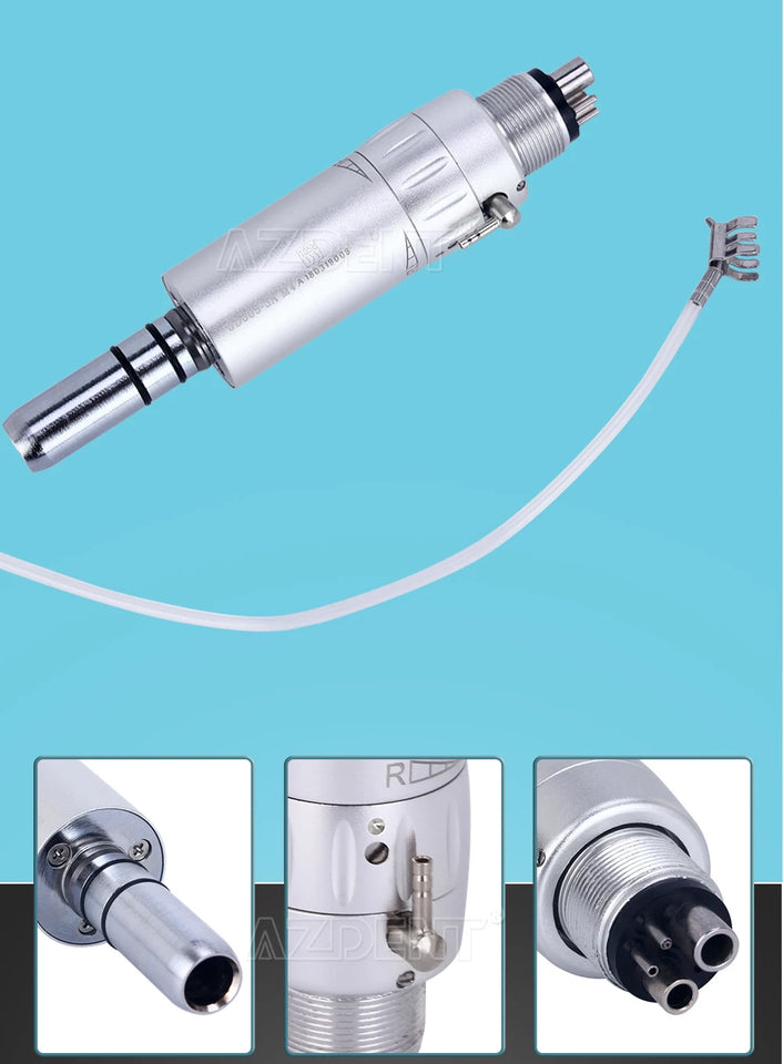 AZDENT Dental Low-Speed Contra Angle Handpiece – Latch Type, Fits E-Type Air Motors