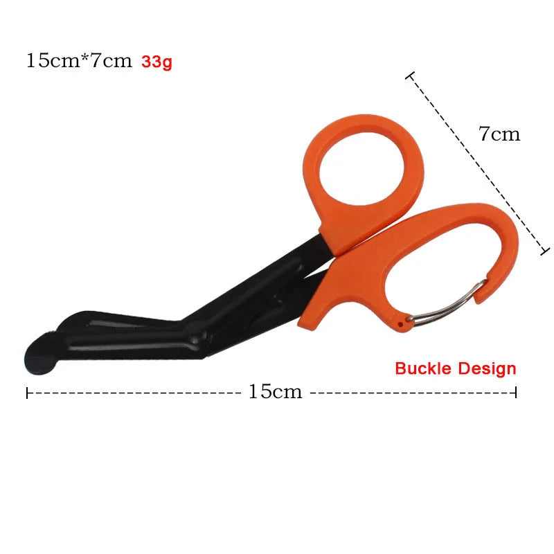 Outdoor Survival Paramedic Trauma Scissors – Heavy-Duty Emergency First Aid Shears for Medical Rescue & IFAK