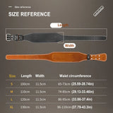 AOLIKES Cowhide Weightlifting Belt – Lumbar Support Gym Belt for Squats & Bodybuilding