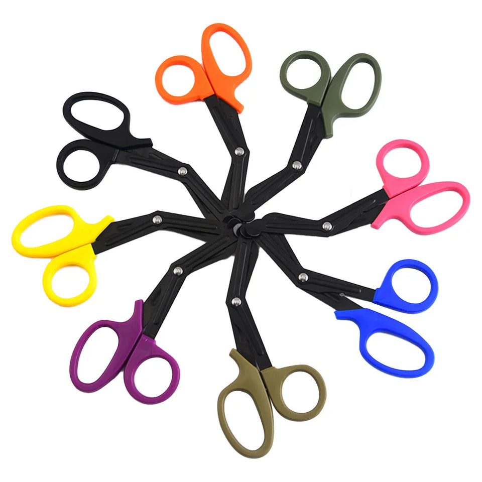 Outdoor Survival Paramedic Trauma Scissors – Heavy-Duty Emergency First Aid Shears for Medical Rescue & IFAK