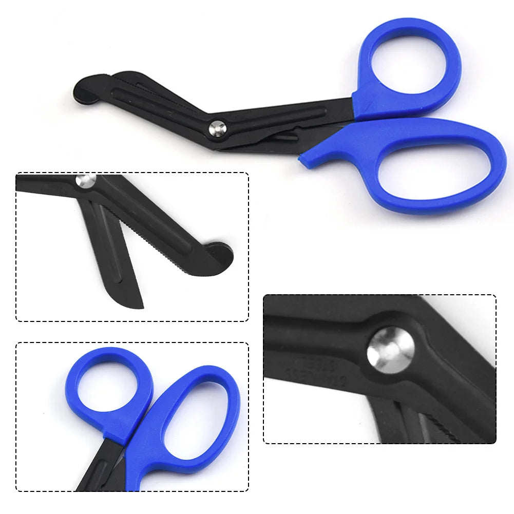 Outdoor Survival Paramedic Trauma Scissors – Heavy-Duty Emergency First Aid Shears for Medical Rescue & IFAK