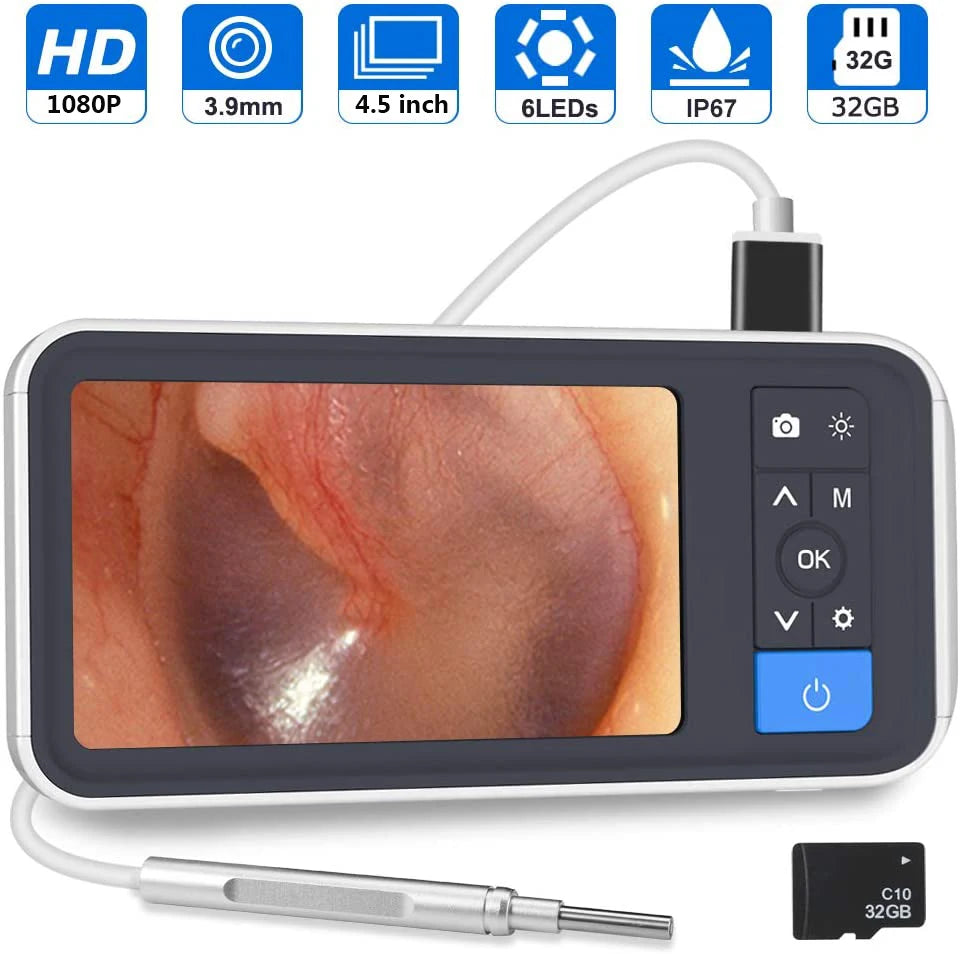 Digital Otoscope 1080P Ear Camera with 4.5