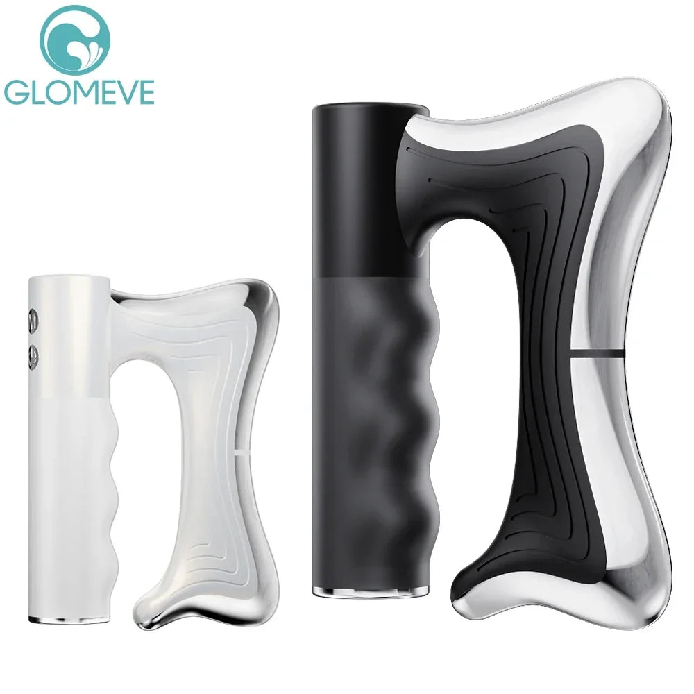 Electric Heating Fascia Knife Massager with LCD – Vibration Muscle Relaxation & Body Lifting Tool