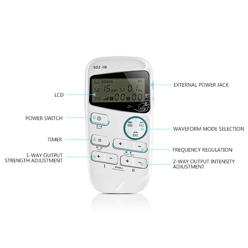 SDZ-IIB Portable Electroacupuncture Nerve and Muscle Stimulator Electro Acupuncture Treatment Instrument 3 Waveform
