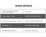 AZDENT Dental Low-Speed Contra Angle Handpiece – Latch Type, Fits E-Type Air Motors