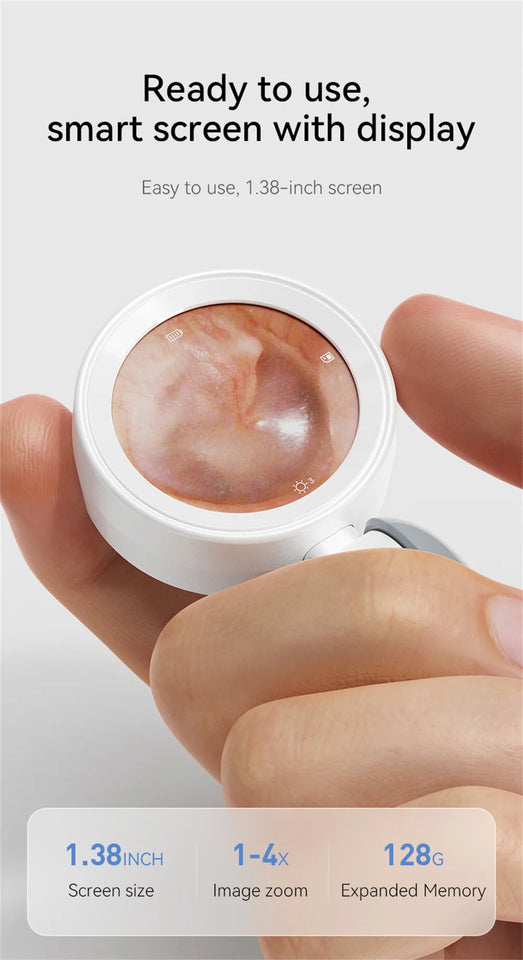 Wireless Visual Ear Camera – 1080P HD Endoscope with 1.38'' IPS Screen, Ear Wax Removal & Inspection Tool