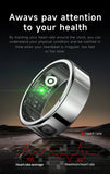 2025 SR08 Smart Ring – LED Display, Heart Rate & SpO₂ Monitor, 5ATM Waterproof Fitness Ring for Men & Women