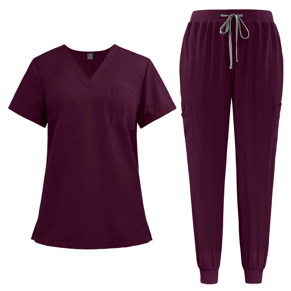 Thin Stretchable Women's Medical & Pet Care Jogging Set