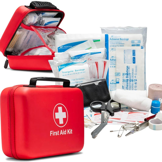 Portable First Aid Kit – Compact Emergency Survival Kit for Outdoor, Hiking, Car Travel & Camping (No Medication Included)