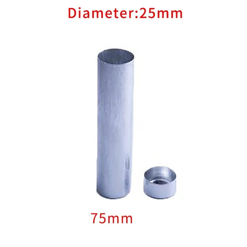 50pcs Dental Lab Aluminum Cartridges – Multi-Dimension Flexible Acrylic Denture Work Supplies