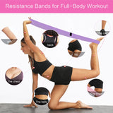 Long Resistance Bands – Stretch Workout Bands for Home Gym, Yoga, Pilates & Full-Body Training