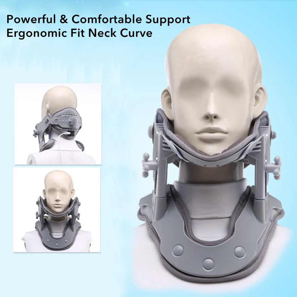 Inflatable Cervical Neck Traction Device – Adjustable Spine Stretcher & Pain Relief Collar