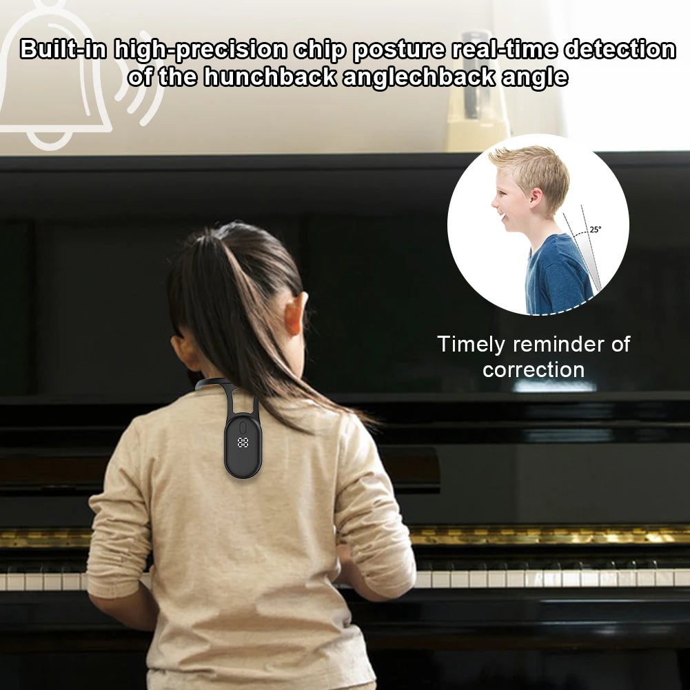 Smart Posture Corrector with Vibration Sensor – Back & Neck Trainer for Kids, Men & Women with Real-Time Feedback