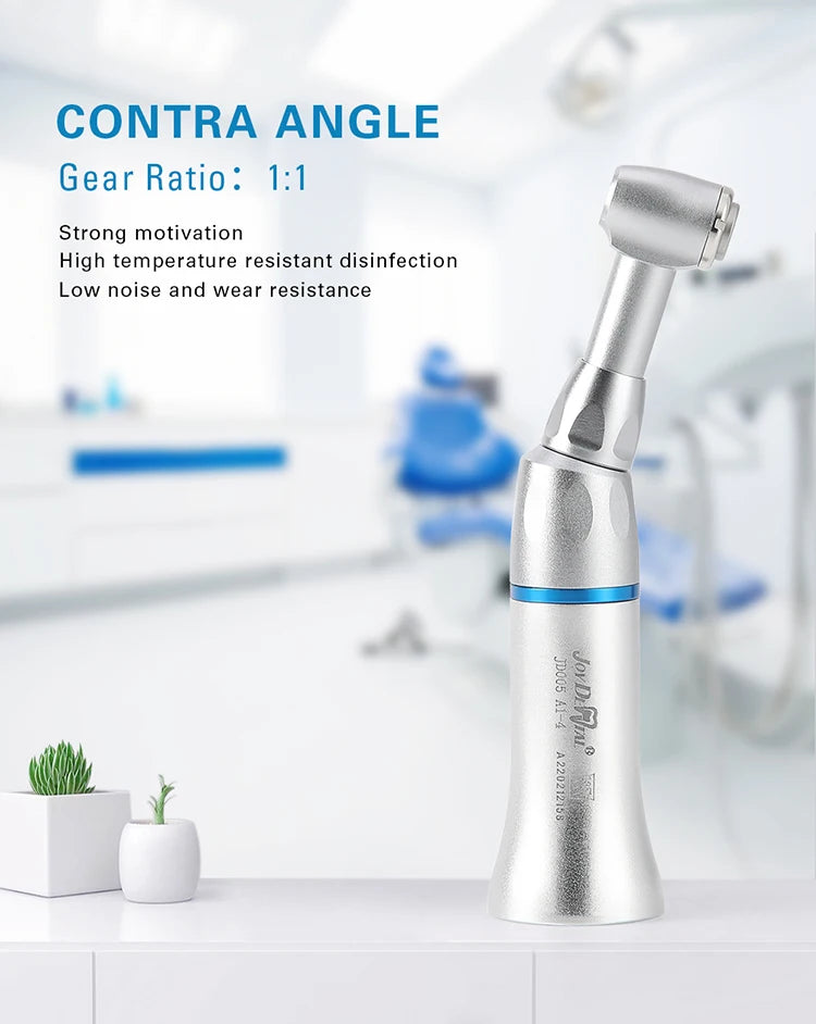 AZDENT Dental Low-Speed Contra Angle Handpiece – Latch Type, Fits E-Type Air Motors