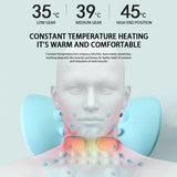 Multifunction EMS Electrotherapy Heating Cervical Spine Pillow Wireless Ergonomic Acupressure Neck Pillow for Relax Pain Relief