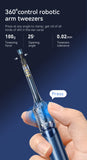 Visual Ear Cleaner with 12MP Camera – Ear Wax Removal Tool with Tweezers, Ear Pick & 6 Ear Spoons