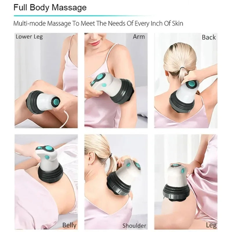 Electric Body Slimming Massager Handheld Infrared Massage Anti Cellulite Massager for Arm Leg Hip Belly Fat Remover Massager