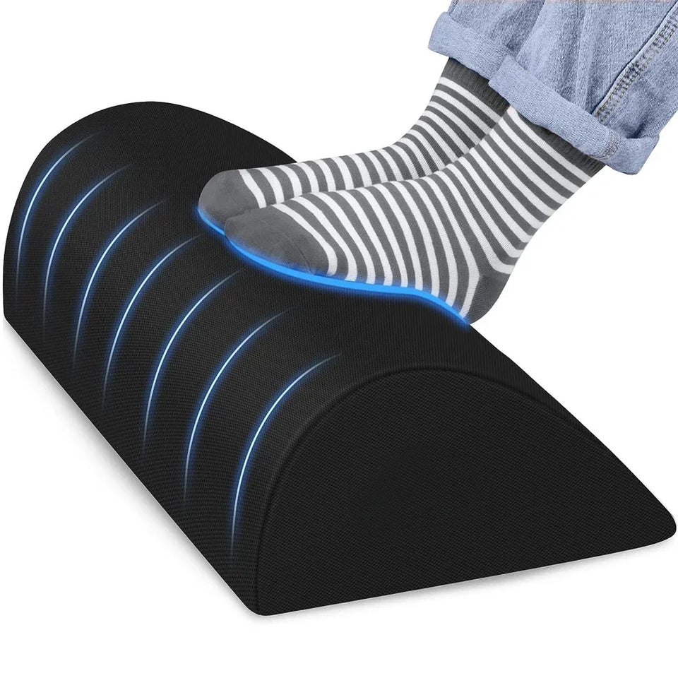 Ergonomic Memory Foam Foot Rest – Non-Slip Washable Under-Desk Foot Stool for Fatigue Relief