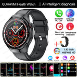 2025 Nursing-Grade Health Smartwatch – ECG+PPG, Blood Oxygen, Blood Lipid, Uric Acid, Body Temperature & Bluetooth Call